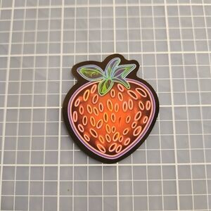 10/$10 Sticker Neon Cartoon Graffiti  Vibrant Colors Strawberry Fruit Summer